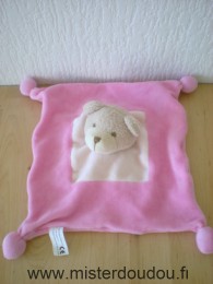 Doudou Ours Sabiluc Rose 