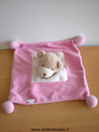 Doudou Ours Sabiluc Rose 