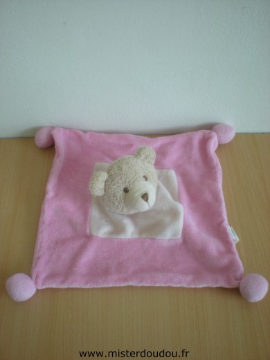 Doudou Ours Sabiluc Rose 