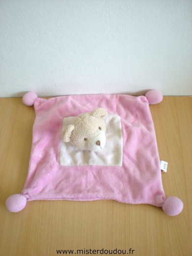 Doudou Ours Sabiluc Rose 