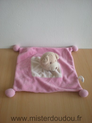 Doudou Ours Sabiluc Rose 