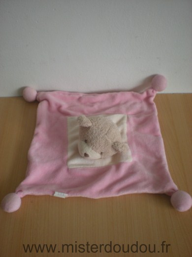 Doudou Ours Sabiluc Rose 