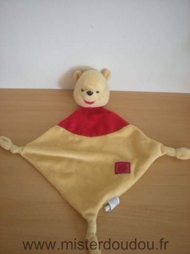 Doudou Ours Simba toy Winnie rouge jaune 
