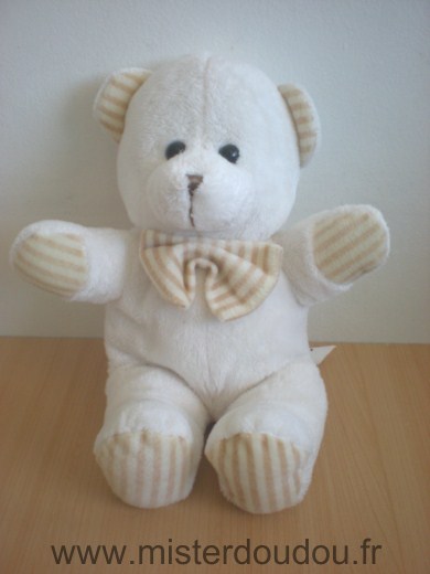 Doudou Ours Startoy Blanc 