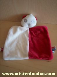 Doudou Ours Sucre d orge Rouge blanc 