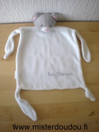 Doudou Ours Svr laboratoires Blanc topi l'ourson 