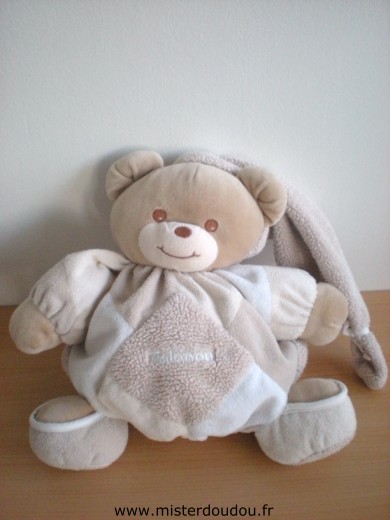 Doudou Ours Takinou Beige marron blanc takinou 