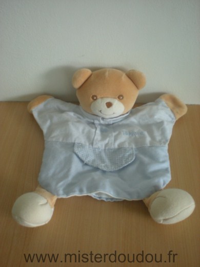 Doudou Ours Takinou Bleu 