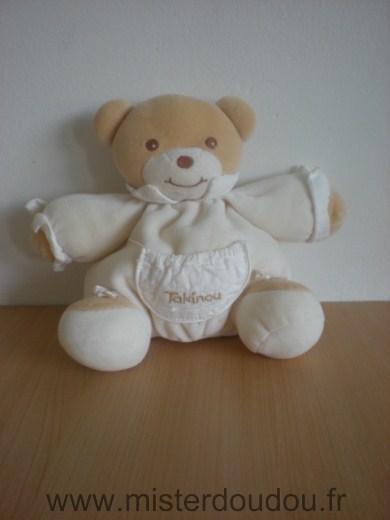 Doudou Ours Takinou Ecru 