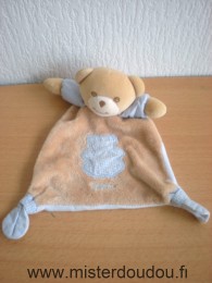 Doudou Ours Takinou Marron bleu 