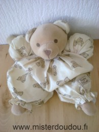 Doudou Ours Tartine et chocolat Beige motifs ours Doudou usagé, le proposons pour depannage urgent, petit prix