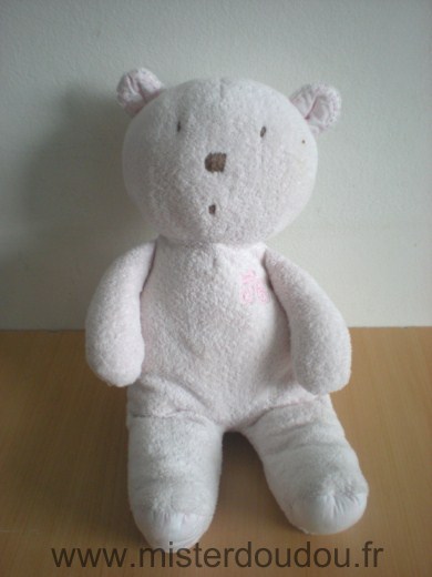 Doudou Ours Tartine et chocolat Rose 