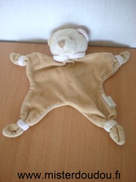 Doudou Ours Tcf Beige rose 