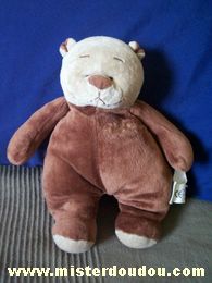 Doudou Ours Tcf Marron Valentin l'ours