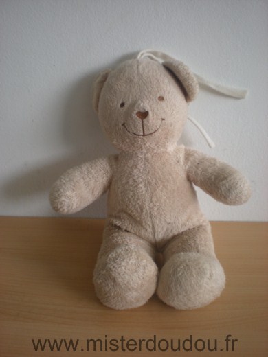 Doudou Ours Tex Beige 