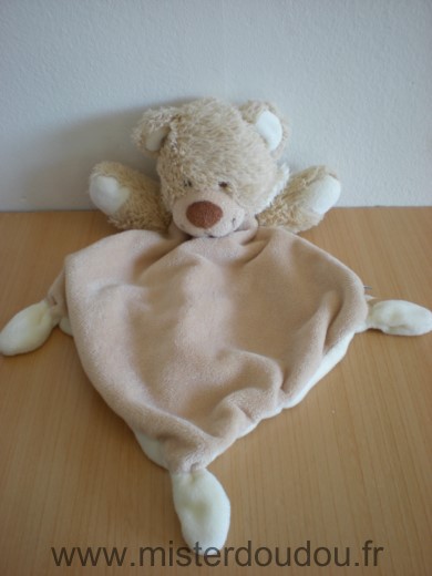 Doudou Ours Tex Beige ecru 