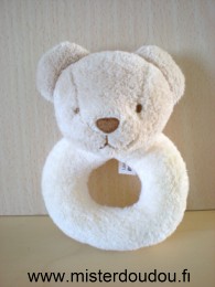 Doudou Ours Tex Beige écru 