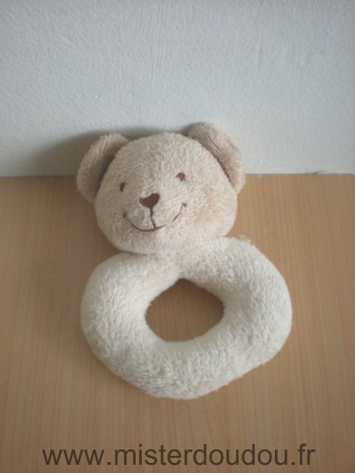 Doudou Ours Tex Beige  ecru 