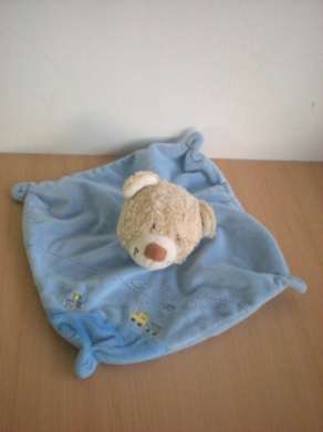 Doudou Ours Tex Bleu 