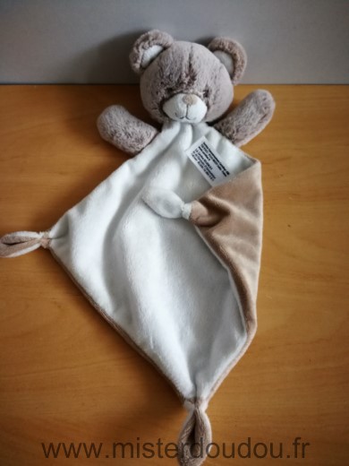 Doudou Ours Tex Ecru beige 