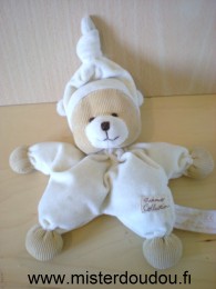 Doudou Ours Tiamo Ecru beige 