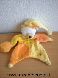 Doudou Ours Un rêve de bébé Orange jaune sac poudre a dormir 