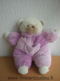 Doudou Ours Un rêve de bébé Rose mauve 