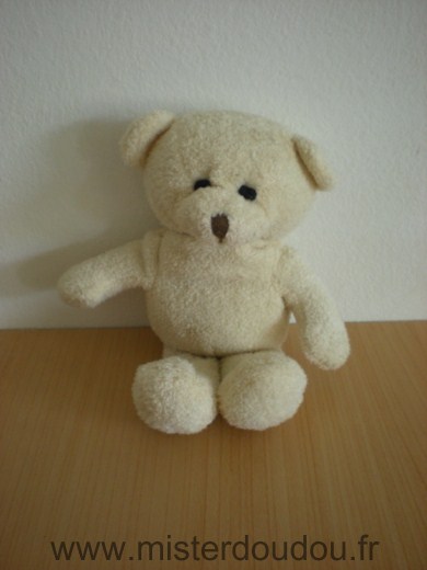 Doudou Ours Yves rocher Ecru 