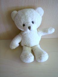 Doudou Ours Yves rocher Ecru 