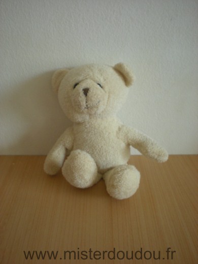 Doudou Ours Yves rocher Ecru 