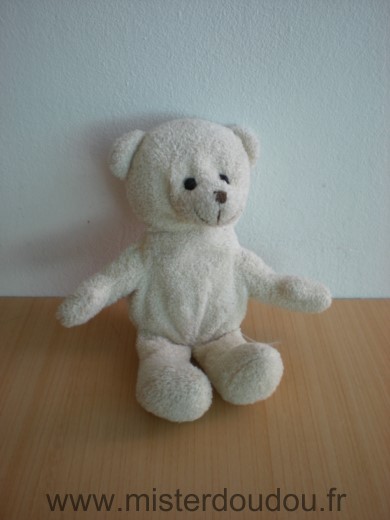 Doudou Ours Yves rocher Ecru 