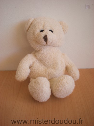 Doudou Ours Yves rocher Ecru 