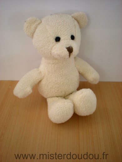 Doudou Ours Yves rocher Ecru 