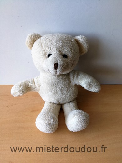 Doudou Ours Yves rocher Ecru 