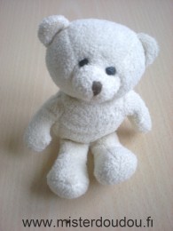 Doudou Ours Yves rocher Ecru 