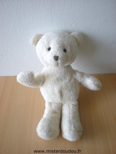 Doudou Ours Yves rocher Ecru 