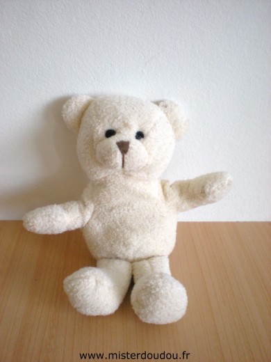 Doudou Ours Yves rocher Ecru 