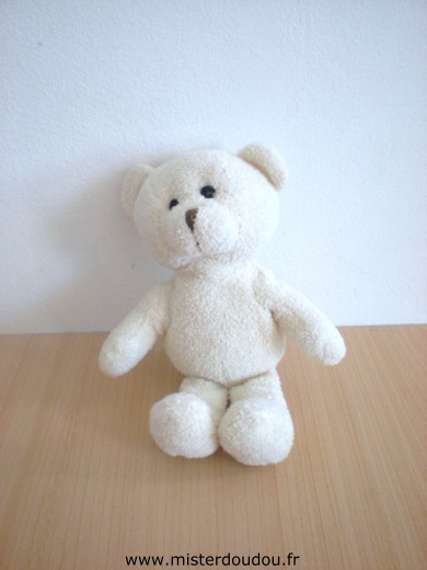 Doudou Ours Yves rocher Ecru 