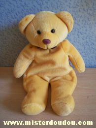 Doudou Ours Yves rocher Jaune foncé 