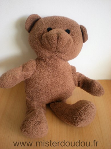 Doudou Ours Yves rocher Marron grand modele 