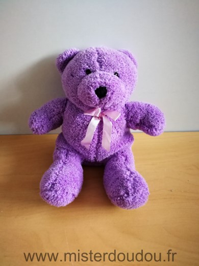 Doudou Ours 0 Violet 