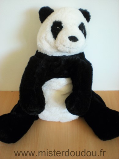 Doudou Panda Ikéa Blanc noir 