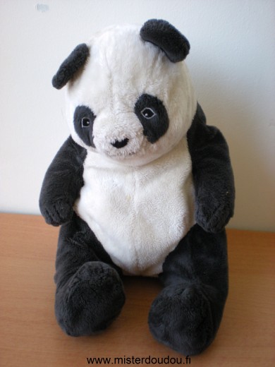 Doudou Panda Ikéa Blanc noir 