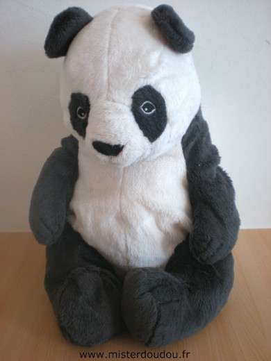 Doudou Panda Ikéa Blanc noir 