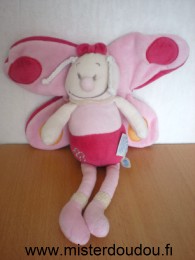 Doudou Papillon Kidooz Rose fushia 