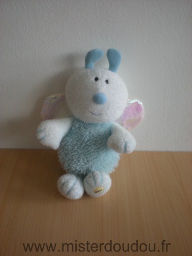 Doudou Papillon Luminou Bleu 