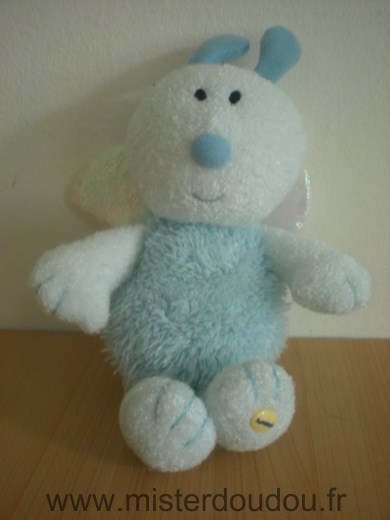 Doudou Papillon Luminou Bleue 