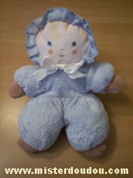 Doudou Poupée Ajena Bleu 