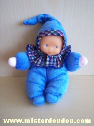 Doudou Poupée Corolle Bleu 