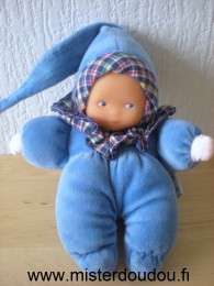 Doudou Poupée Corolle Bleu 